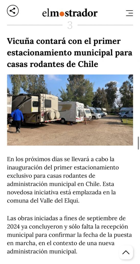 parque municipal para CR Vicuña